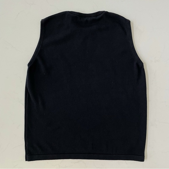 LACOSTE Vintage Cotton Sweater Vest, 40 - Picture 3 of 7